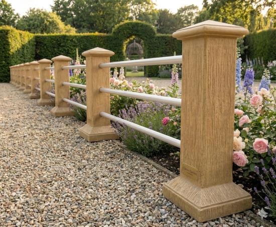 Pfeiler mit Stand Sockel einfache Zaunanlagen für Edelstahl Rohre 82 oder 106cm